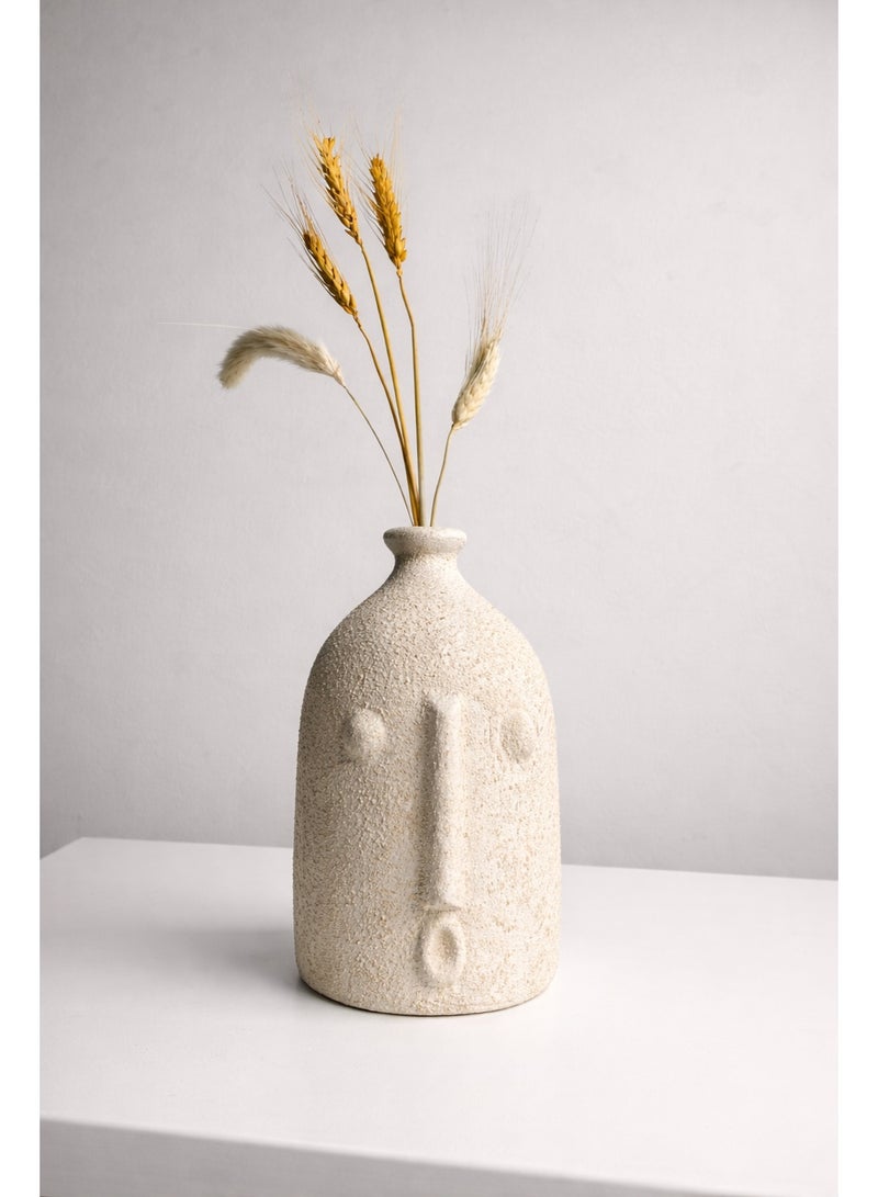 كلوك مزهرية ألفيو البيضاء  (تشمل نبات مجفف) - Image 3